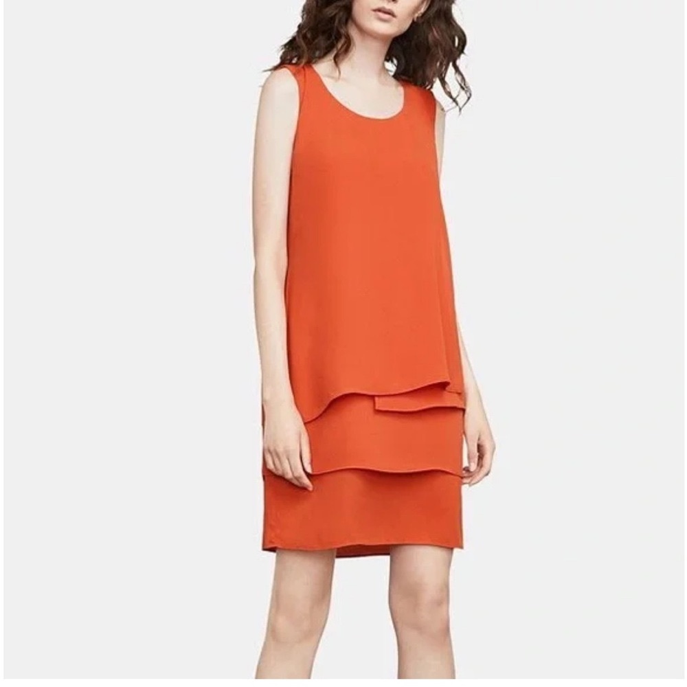 BCBG Haley Black Tank Asymmetrical Layered Dress